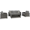 image:imageSignature Design by Ashley Oasis Court 4Piece Patio Furniture Set Gray