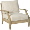 image:imageSignature Ashley Clare View Lounge Chair  Gerianne Rectangular Coffee Table Outdoor Set Beige