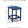 image:imageSignature Design by Ashley 1Piece Outdoor Side Table DriftwoodBlue