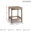 image:imageSignature Design by Ashley 1Piece Outdoor Side Table DriftwoodGrey