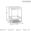 image:imageSignature Design by Ashley 1Piece Outdoor Side Table DriftwoodWhite