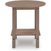 image:imageSignature Design by Ashley 2Tier HDPE Outdoor End Table Driftwood