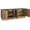 image:imageSignature Design by Ashley 4Door Accent Cabinet Solid Mango Wood