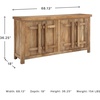 image:imageSignature Design by Ashley 4Door Wood Accent Cabinet Sideboard Credenza