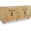 image:imageSignature Design by Ashley 68 Mango Wood Accent Console Cabinet Beige