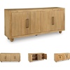 image:imageSignature Design by Ashley 68 Mango Wood Accent Console Cabinet Beige