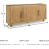image:imageSignature Design by Ashley 68 Mango Wood Accent Console Cabinet Beige
