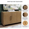 image:imageSignature Design by Ashley 68 Mango Wood Accent Console Cabinet Beige