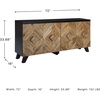 image:imageSignature Design by Ashley 72 Sideboard Accent Cabinet with DoorsBrown  Black