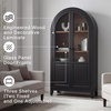 image:imageSignature Design by Ashley 74 Wood Glass Display Cabinet DagandaleBlack