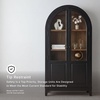 image:imageSignature Design by Ashley 74 Wood Glass Display Cabinet DagandaleBlack