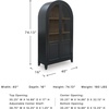 image:imageSignature Design by Ashley 74 Wood Glass Display Cabinet DagandaleBlack