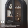 image:imageSignature Design by Ashley 74 Wood Glass Display Cabinet DagandaleBlack