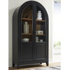 image:imageSignature Design by Ashley 74 Wood Glass Display Cabinet DagandaleBlack