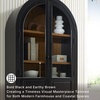 image:imageSignature Design by Ashley 74 Wood Glass Display Cabinet DagandaleBlack