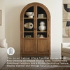 image:imageSignature Design by Ashley 74 Wood Glass Display Cabinet DagandaleBrown