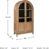 image:imageSignature Design by Ashley 74 Wood Glass Display Cabinet DagandaleBrown