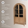image:imageSignature Design by Ashley 74 Wood Glass Display Cabinet DagandaleBrown