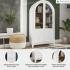 image:imageSignature Design by Ashley 74 Wood Glass Display Cabinet DagandaleWhite