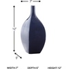 image:imageSignature Design by Ashley Abtinson Modern Indoor and Outdoor Glazed Ceramic Vase for IndoorOutdoor Use Faux amp Dried Florals Only Blue 65 W x 5 D x 1638 H7 W x 5 D x 12 H