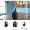image:imageSignature Design by Ashley Abtinson Modern Indoor and Outdoor Glazed Ceramic Vase for IndoorOutdoor Use Faux amp Dried Florals Only Blue 65 W x 5 D x 1638 H7 W x 5 D x 12 H