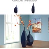 image:imageSignature Design by Ashley Abtinson Modern Indoor and Outdoor Glazed Ceramic Vase for IndoorOutdoor Use Faux amp Dried Florals Only Blue 65 W x 5 D x 1638 H65 W x 5 D x 16 H