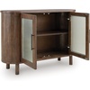 image:imageSignature Design by Ashley Accent Cabinet Mango Wood Fluted Glass