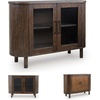 image:imageSignature Design by Ashley Accent Cabinet Mango Wood Fluted Glass