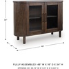 image:imageSignature Design by Ashley Accent Cabinet Mango Wood Fluted Glass