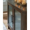 image:imageSignature Design by Ashley Accent Cabinet Mango Wood Fluted Glass