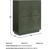 image:imageSignature Design by Ashley Accent Cabinet Modern Geometric Dark Green