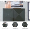 image:imageSignature Design by Ashley Accent Cabinet Modern Geometric Dark Green