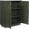 image:imageSignature Design by Ashley Accent Cabinet Modern Geometric Dark Green