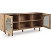 image:imageSignature Design by Ashley Adway 64Inch Wood Accent Storage Cabinet Brown
