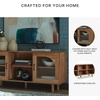 image:imageSignature Design by Ashley Adway 64Inch Wood Accent Storage Cabinet Brown