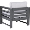 image:imageSignature Design by Ashley Amora Outdoor HDPE Patio End Table Charcoal GrayLounge Chair Set