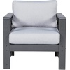 image:imageSignature Design by Ashley Amora Outdoor HDPE Patio End Table Charcoal GrayLounge Chair Set