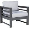image:imageSignature Design by Ashley Amora Outdoor HDPE Patio End Table Charcoal GrayLounge Chair Set