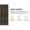 image:imageSignature Design by Ashley Angel Island Casual Outdoor Coffee Table with Lower Shelf Beige amp Medium Brown