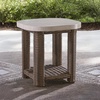 image:imageSignature Design by Ashley Angel Island Outdoor Table AllWeather Resin Wicker and Aluminum Compact Shelf Design for Patio Poolside and Deck Use Outside Living