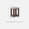 image:imageSignature Design by Ashley Angel Island Outdoor Table AllWeather Resin Wicker and Aluminum Compact Shelf Design for Patio Poolside and Deck Use Outside Living