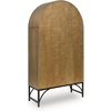 image:imageSignature Design by Ashley Arched Accent Cabinet with Glass Doors Black