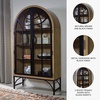 image:imageSignature Design by Ashley Arched Accent Cabinet with Glass Doors Black