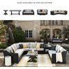 image:imageSignature Design by Ashley Beachcroft Farmhouse Weather and Rust Resistant Outdoor End Table with Porcelain Tabletop Black amp Light GrayBlack