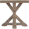 image:imageSignature Design by Ashley Beachcroft Farmhouse Weather and Rust Resistant Outdoor End Table with Porcelain Tabletop Black amp Light GrayNatural