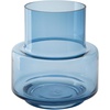 image:imageSignature Design by Ashley Bealen Indoor and Outdoor Decorative Glass Tabletop Vase with Wide Mouth Contemporary Accent Piece Blue 8 W x 8 D x 975 HTransparent Blue