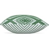 image:imageSignature Design by Ashley Bellvale Contemporary Square IndoorOutdoor Pillow with Embroidered Diamond Design 16 x 16 Green amp White
