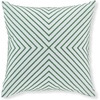 image:imageSignature Design by Ashley Bellvale Contemporary Square IndoorOutdoor Pillow with Embroidered Diamond Design 16 x 16 Green amp White