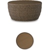 image:imageSignature Design by Ashley Cardiff Beach Outdoor Coffee Table AllWeather Wicker Aluminum with WoodLook Top Poolside Patio Outside Table for Backyard or Deck