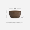 image:imageSignature Design by Ashley Cardiff Beach Outdoor Coffee Table AllWeather Wicker Aluminum with WoodLook Top Poolside Patio Outside Table for Backyard or Deck